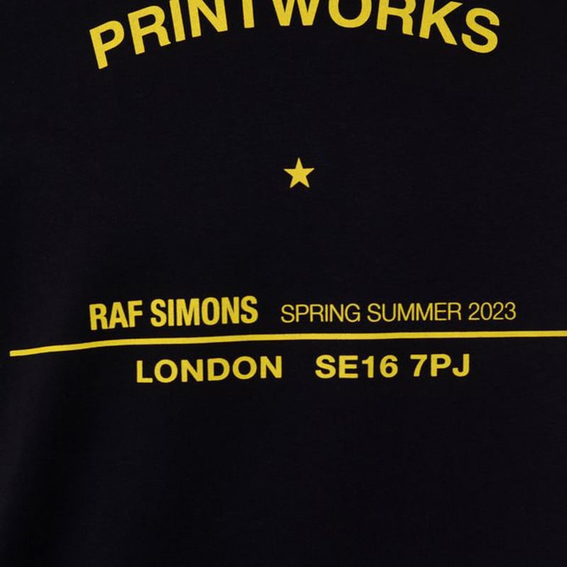 限定商品 Raf simons ラフシモンズ トップス プリント Tシャツ S ラフシモンズ RAF SIMONS Printworks Tour T-shirt Tシャツ