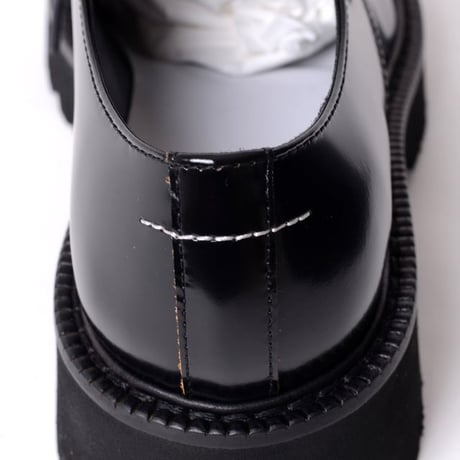 エムエムシックス メゾンマルジェラ MM6 MAISON MARGIELA レザーシューズ 牛革 ブラック