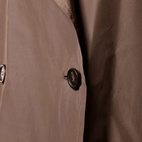 ブルネロクチネリ Brunello Cucinelli ロング丈トレンチコート シルクコットン カカオ