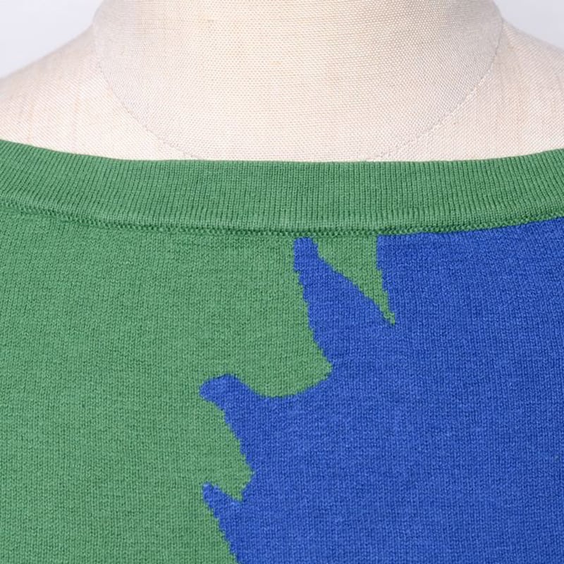 カトリーヌアンドレ catherine andre 半袖花モチーフセーター コットン