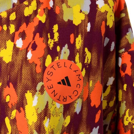 ステラマッカートニー stella mccartney フラワープリントスウエットシャツ adidas by Stella McCartney オレンジミックス