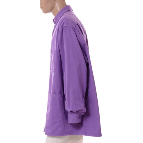 RAF SIMONS ラフシモンズ ビッグフィットデニムシャツ コットン パープル