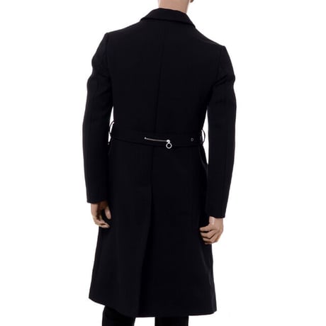 ラフシモンズ RAF SIMONS スリムフィットトレンチコート ウール ダークネイビー