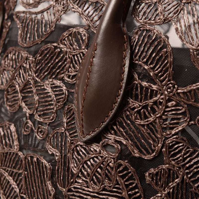 エルマノシェルビーノ ermanno scervino ミニ総レーストートバッグ