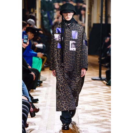 RAF SIMONS ラフシモンズ パッチプリントアニマルカーコート ナイロン カーキ