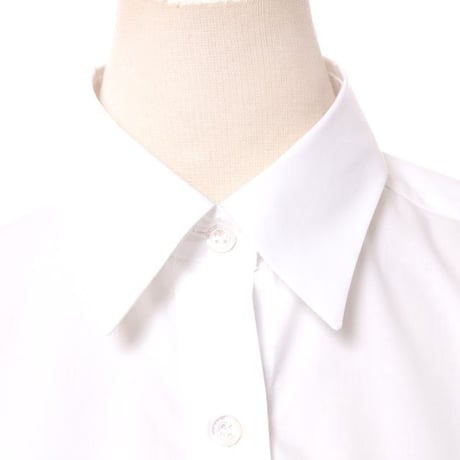 ラフシモンズ RAF SIMONS ビックシルエットブラウス コットン ホワイト