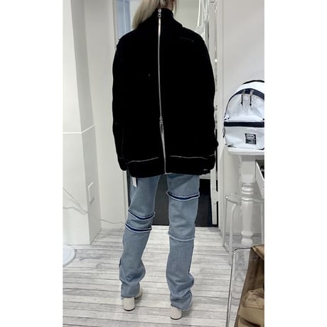 エムエムシックス メゾンマルジェラ MM6 MAISON MARGIELA インサイドアウトジーンズ コットン ウオッシュデニム