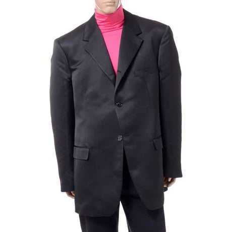 ラフシモンズ RAF SIMONS ビッグフィットブレザージャケット ヴァージンウール ブラック