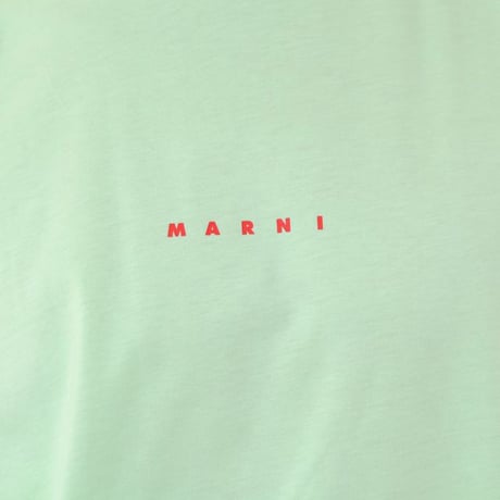 マルニ Marni Tシャツ オーガニックコットン スプリンググリーン