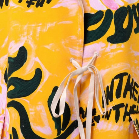 マルニ Marni オーバーフィットプリントジャケットコート コットン イエロー