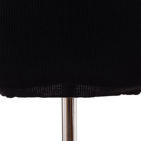 ロシャス ROCHAS ロゴタートルリブ長袖セーター ヴァージンウール ブラック