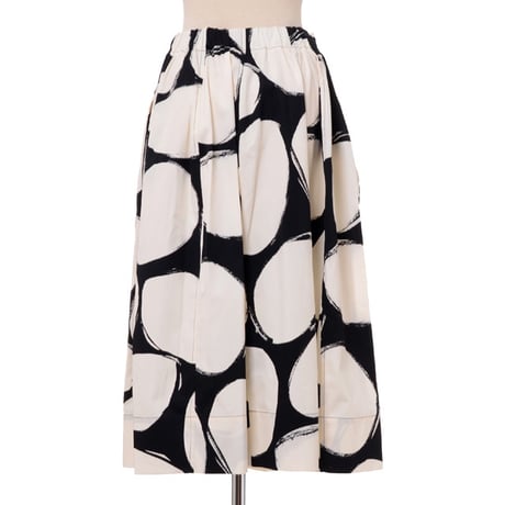 マルニ Marni ボリュームスカート コットン ペールプリント