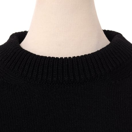 プロエンザスクーラー Proenza Schouler ショート丈セーター コットンリネン ブラック