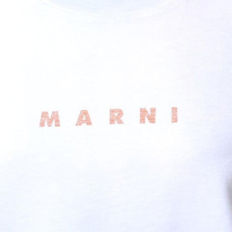 マルニ Marni MARNIロゴ入りTシャツ コットンジャージー ライトブルー 正規取扱