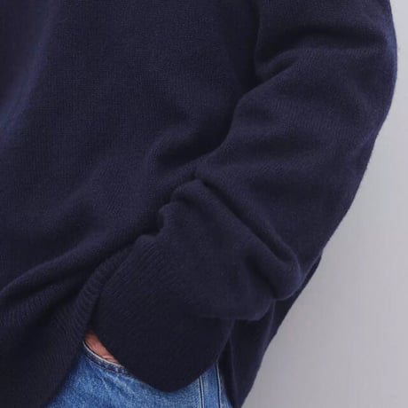 ザ・ロウ THE ROW トップス ウールカシミア ネイビー
