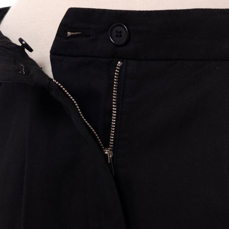 アスペジ ASPESI ワイドパンツ コットンリネン ブラック
