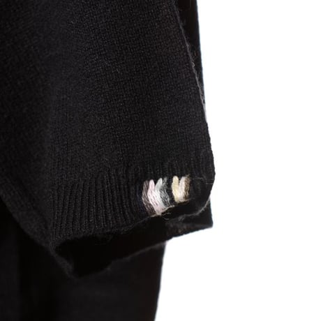 エクストリームカシミヤ extreme cashmere x flyer半袖カーディガン カシミヤ ブラック