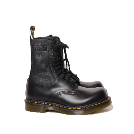 エムエムシックス メゾンマルジェラ MM6 MAISON MARGIELA レディース ドクターマーチンブーツ 牛革 ブラック