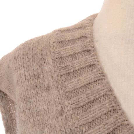 メゾン マルジェラ Maison Margiela Vネックニットタバード アルパカコットンなど ピスタチオ