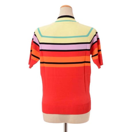 ソニアリキエル SONIA RYKIEL ハイネック半袖セーター ジャージー マルチビタミン