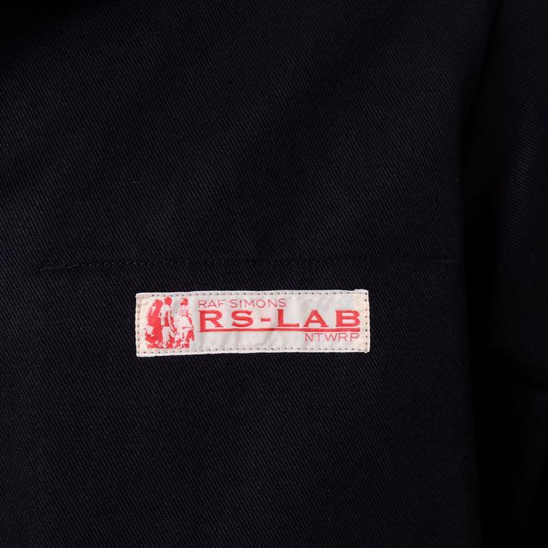 RAF SIMONS ラフシモンズ デニムラボコート コットン ブラック RAF SIMONS ラフシモンズ デニムラボコート コットン ブラック