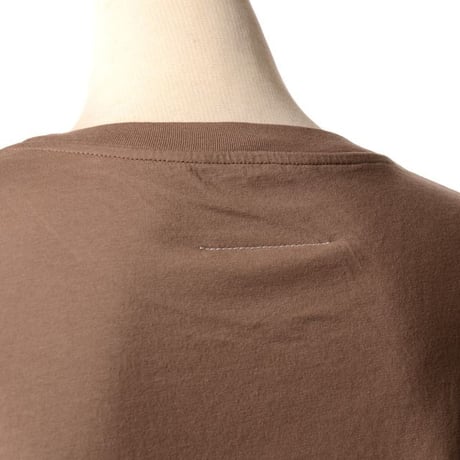 エムエムシックス メゾンマルジェラ MM6 MAISON MARGIELA MargielaSixTシャツ コットン ライトブラウン