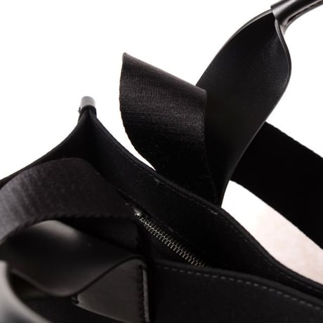 メゾン マルジェラ Maison Margiela Cabasショッピングバッグバーティカル コットンポリエステル ブラック 正規取扱