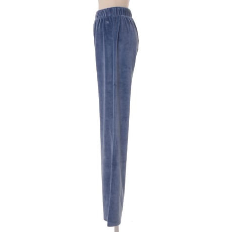 ソニアリキエル SONIA RYKIEL ベルボトムパンツ ベロア ブルー