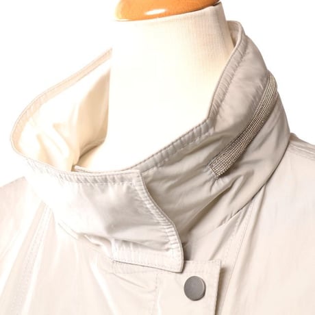 ブルネロクチネリ Brunello Cucinelli スプリングコート コットンポリエステル アイボリー