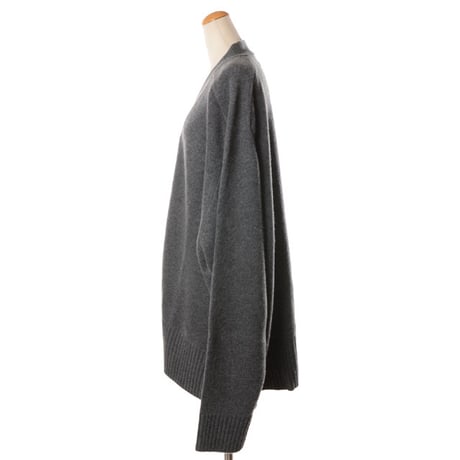 エクストリームカシミヤ extreme cashmere x Ｖネックカーディガン カシミア グレー
