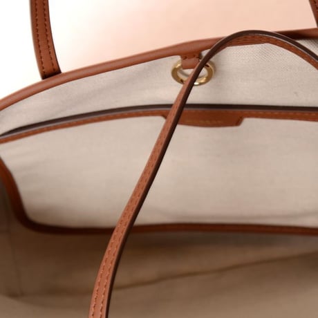 インポートブランド import brand モローパリ MOREAU PARIS ミニトートバッグ バイオネットキャンバス地 ブラウンモノグラム