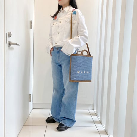 マルニ Marni ショート丈ジャケット コットンストレッチ ホワイト
