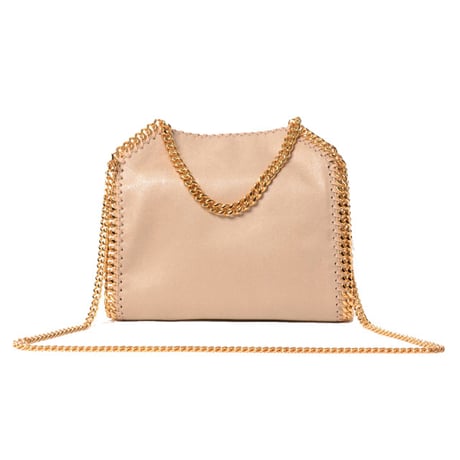 ステラマッカートニー stella mccartney ファラベラミニチェーンバッグ マットシャギーディア ベージュゴールド 正規取扱