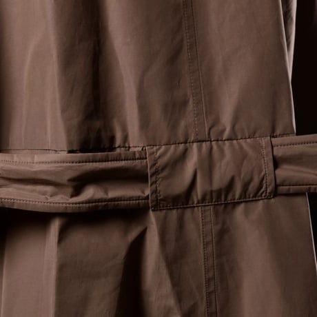 ブルネロクチネリ Brunello Cucinelli ロング丈トレンチコート シルクコットン カカオ