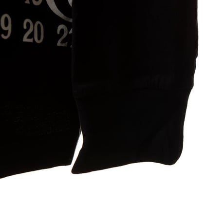 エムエムシックス メゾンマルジェラ MM6 MAISON MARGIELA ナンバリングロングTシャツ コットン ブラック