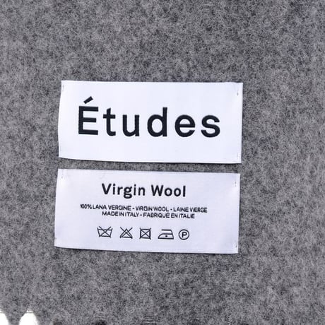 エチュード etudes マフラー ヴァージンウール グレー