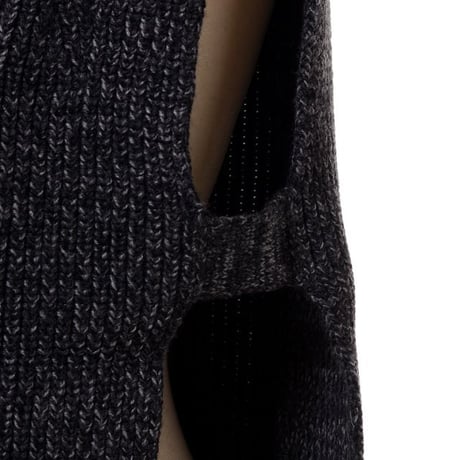 イザベルマラン ISABEL MARANT ハイネックニットベスト ウール グレーミックス
