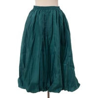 ダウェイ DAWEI バルーンスカート サテン サクラメントグリーン