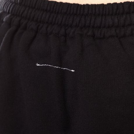 エムエムシックス メゾンマルジェラ MM6 MAISON MARGIELA フリンジリボン付きスカート コットン ブラック