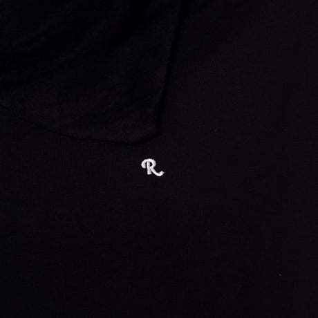 ラフシモンズ RAF SIMONS オーバーサイズドプリンテッドスカーフ コットン ブラック
