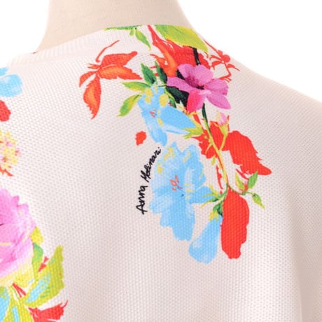 インポートブランド import brand ANNA MOLINARI アンナモリナーリ ボクシーセーター ポリエステル アイボリープリント