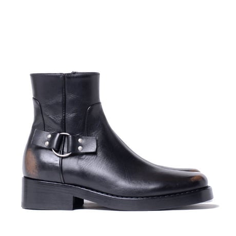 RAF SIMONS ラフシモンズ ハイソールディティールローブーツ チェルシーブーツ カーフスキン ブラック