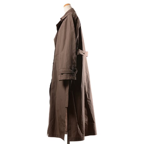 ブルネロクチネリ Brunello Cucinelli ロング丈トレンチコート シルクコットン カカオ