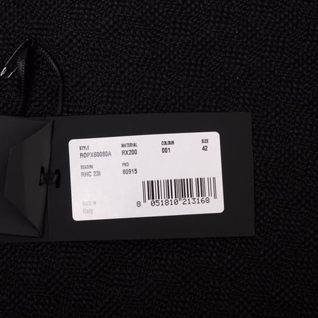 ロシャス ROCHAS フリル使い長袖ブラウス シルクシフォン ブラック