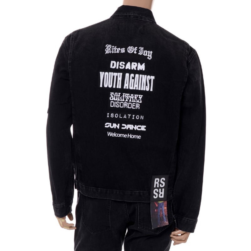 ラフシモンズ RAF SIMONS ワークウェアジャケット コットン ブラック