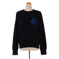 イザベルマラン ISABEL MARANT 丸襟リラックスセーター コットン混合 ブラック 正規取扱