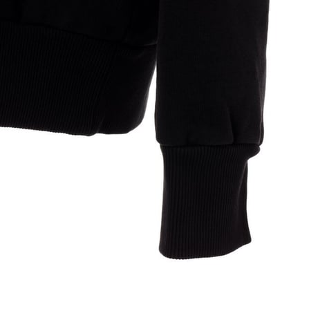 エムエムシックス メゾンマルジェラ MM6 MAISON MARGIELA ロゴ入りトレーナー コットン裏起毛 ブラック