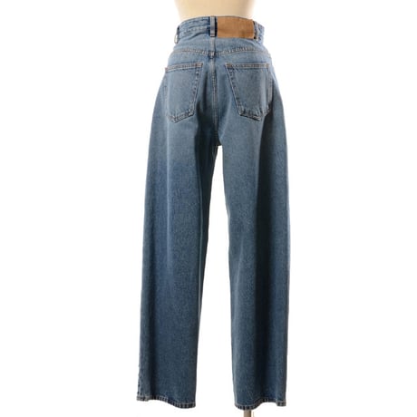 MM6 MAISON MARGIELA 再構築デニム ワイドジーンズ ブルー コットン レディースメンズ 正規取扱