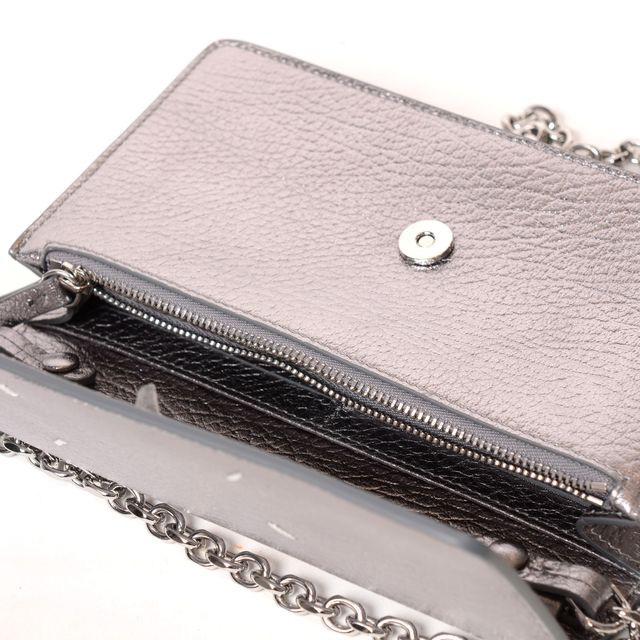 メゾン マルジェラ Maison Margiela チェーンウォレット メタリック