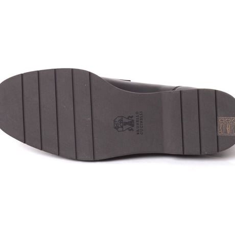 ブルネロクチネリ Brunello Cucinelli モニーレ付きローファー ナッパーレザー ブラック